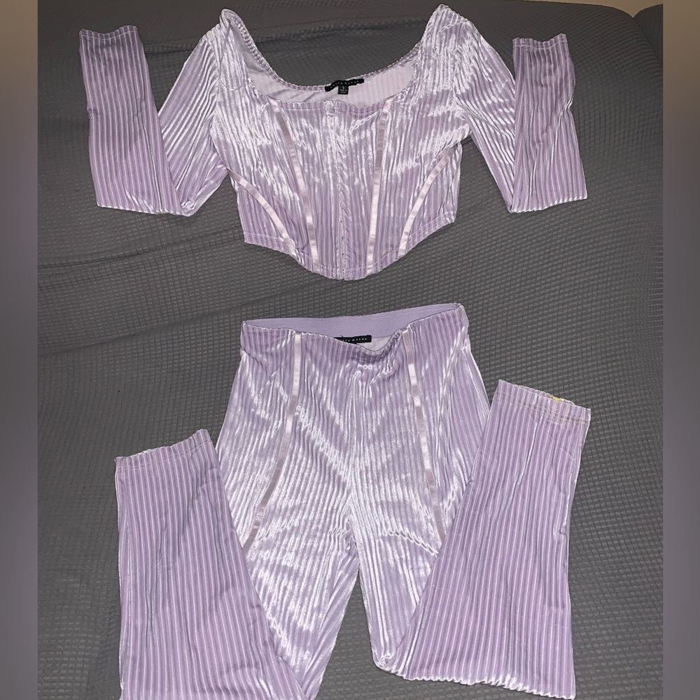 Baddieville 2 piece lavender set